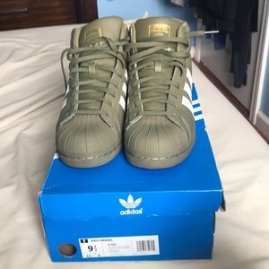 adidas | Shoes | Olive Green Adidas Pro Models | Poshmark